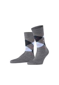 Burlington - Manchester Socken, Rautenmuster, Burlington-Clip, für Herren - 3000 BLACK