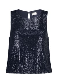 Vera Mont - Paillettentop im Glitzer-Look - Night Sky