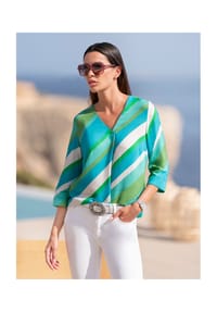 heine - Druckbluse - grasgrün-smaragd-bedruckt