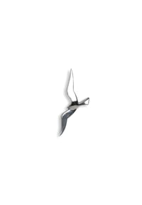 GILDE - Wandobjekt "Flying Birds" - silberfarben