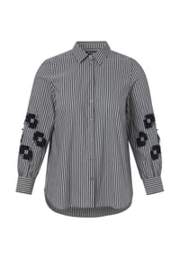 frapp - Bluse Große Größen - navy/sand