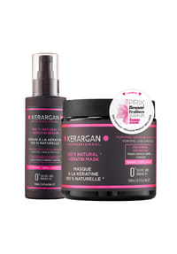 KERARGAN - Duo Maske und Serum mit Keratin - weiß