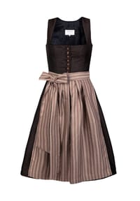 EDELNICE - Midi Dirndl Dorothea - schwarz, beige