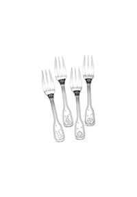 Ritzenhoff & Breker Kuchengabel-Set Holly 14,2 cm 4er Set silber - HOLLY - silber