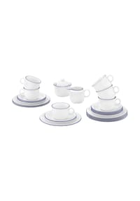 Seltmann Weiden Kaffeeservice Compact Blaurand 20er Set weiß-blau - COMPACT - weiß-blau