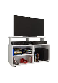 VCM. - TV Möbel | Lowboard | Fernsehregal mit ausreichend Stauraum | Maße H. 59 x B. 90 x T. 36 cm | Fernseh Möbel - Balansia - Schwarz