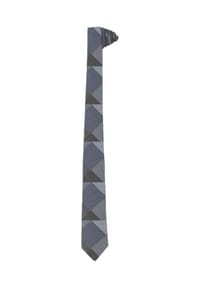 HECHTER PARIS - Seiden-Krawatte mit Karomuster - dark blue