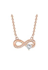 Rafaela Donata - Damen Kette aus 925/- Sterling Silber in Roségold mit Zirkonia - roségold