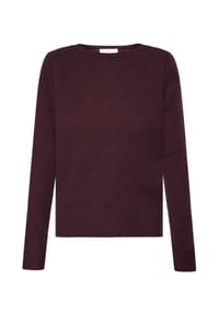 CARTOON - Kaschmir-Pullover mit Rundhalsausschnitt - 4685 D.AUBERGINE