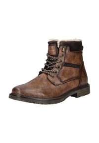 TOM TAILOR - Lederimitat Stiefelette - Braun