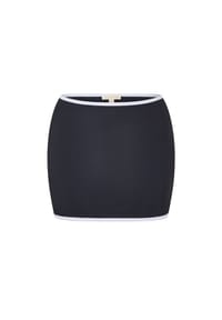 MODA MINX - Mini-Rock im tollen Kontrast-Design - Black