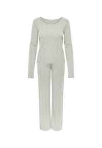 ONLY® - Pyjama Cozy Pyjamas Set - hellgrau