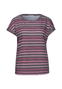 Street One - T-Shirt, Rundhals, für Damen - 37276 BROWN