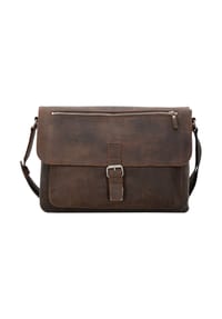 LEONHARD HEYDEN SALISBURY - Schultertasche, Reißverschlussfach, Laptopfach, Organizer, Trolleyaufsteckfunktion, uni, für Herren - braun