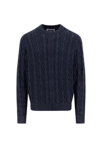 FYNCH-HATTON® - Pullover Coastal Cable, Rippbündchen, für Herren - 690  NAVY