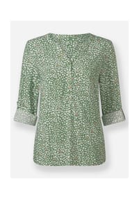 Witt - Druckbluse - eucalyptus-ecru-bedruckt