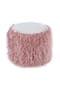 Kayoom Sitzkissen Fellpouf Bobtail 125 rosa - grau – Eiche Bild 9