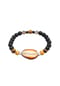 KUZZOÍ Armband Herren Lava Tigerauge Kauri Muschel 925 Silber Bild 1