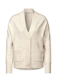 Street One - Pullover - cream white melange