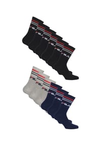 FILA - Socken Logo 12er-Pack im sportlichen Design - Black