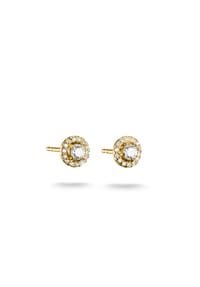 Thomas Sabo - Ohrstecker mit weißem Zirkonia im Brillantschliff - gelbgoldfarben