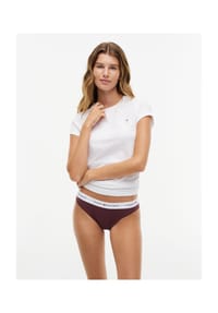TOMMY HILFIGER - Slip Signature Micro, Gummibund, für Damen - GRO CHOCOLATE