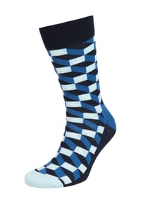 HAPPY SOCKS - Socken, mittelhoch, grafisches Motiv - 6500 NAVY