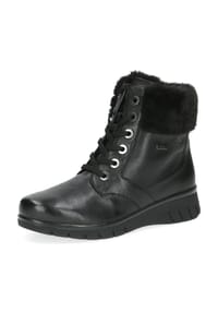 Caprice - Winterstiefeletten, Emblem, gefüttert, für Damen - 022 BLACK NAPPA