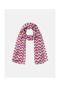 olsen - Schal mit Zick-Zack Allover-Muster - Candy Pink