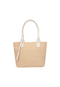 TOM TAILOR SHARON - Shopper, Bastoptik, Anhänger, für Damen - OFF WHITE