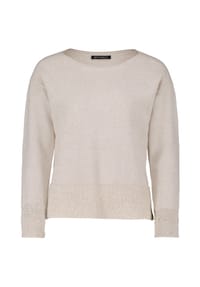 BETTY BARCLAY - Strickpullover mit Pailletten - Taupe Melange