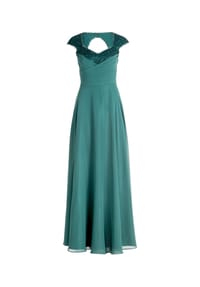 Vera Mont - Abendkleid mit Pailletten - Dark Emerald