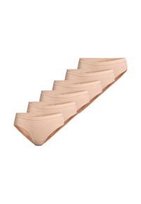 -con-ta- - Midi Slip 6er Pack Feinripp - Beige
