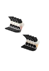 MUNADUNA - 4er-Pack Yoga-Zehensocken – offener Spann Zehensocken,PVC-Noppen,Anti-Rutsch - Blau-Grün Mix