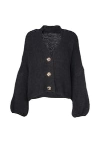 Seasons of April - Damen Strickjacke Oversize mit Knöpfen JOJO Cardigan - Beige