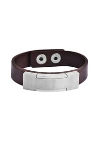 Adelia's Bold Style - Armband aus Leder 22 cm - braun