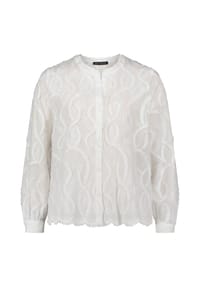 BETTY BARCLAY - Spitzenbluse mit Schmuckkanten - Rohweiß