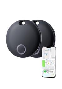 S&T DESIGN - 2x Smart Tag für iOS wo ist kompatibel - schwarz