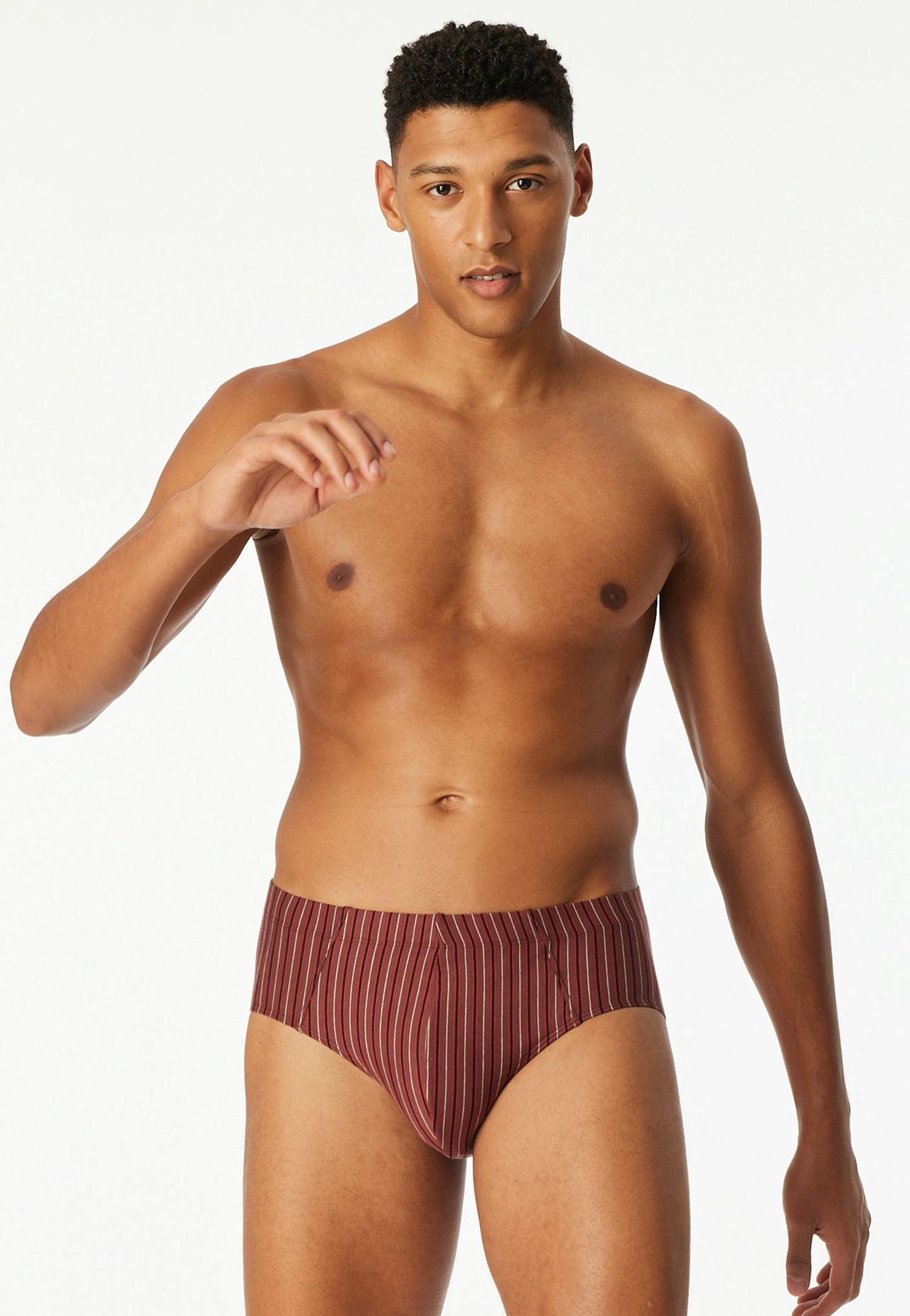 Schiesser 95/5 Essentials Slip, 3Er-Pack, FüR Herren, Rot|Schwarz, 5