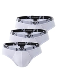 EMPORIO ARMANI - EMPORIO ARMANI EMPORIO ARMANI Herren Slips 3er Pack - Briefs, Unterwäsche, Stretch Cotton - schwarz