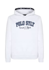 POLO SYLT - Kapuzenpullover mit label-typischem Schriftzug - 11-0601 Bright White