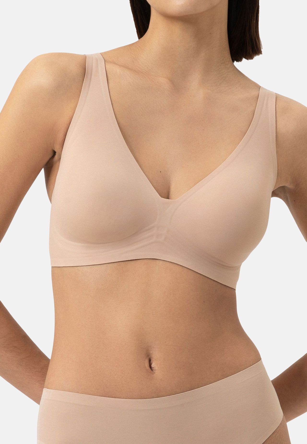 mey Simply Better Invisible Triangle-Bh, Breite TräGer, FüR Damen, Beige, M