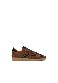 Kazar - Turnschuhe aus Leder mit Naturhaar - Braun