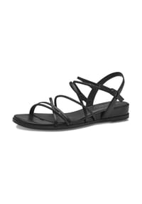 Tamaris - Lederimitat/Textil Sandalen - Schwarz