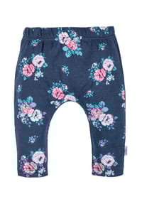 MAKOMA - Leggings Floral - rosa navy