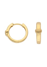 Adelia's - Damen Gold Schmuck 333 Gold Ohrringe  Creolen Herz Ø 14 mm - gold
