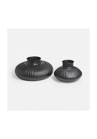 LOBERON - Vase 2er Set Myrkja schwarz - schwarz
