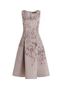 Vera Mont - Cocktailkleid mit Kellerfalten - Taupe/Taupe