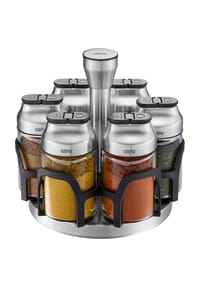 GEFU® Gewürzkarussell, 7-teilig - KIPPO - SCHWARZ / SILBER
