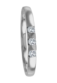 VANDENBERG Damen Ring, 375er Weißgold mit 3 Diamanten, zus. ca. 0,12 Karat Bild 1
